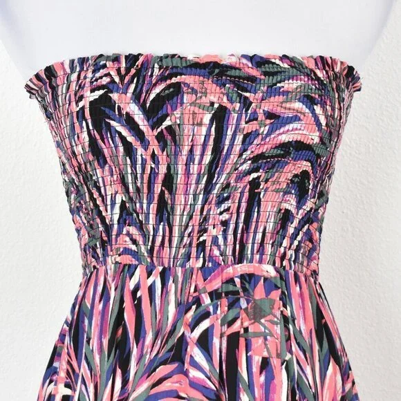 Evereve Hadley Strapless Maxi Dress Palm Print - XS - Picture 2 of 9